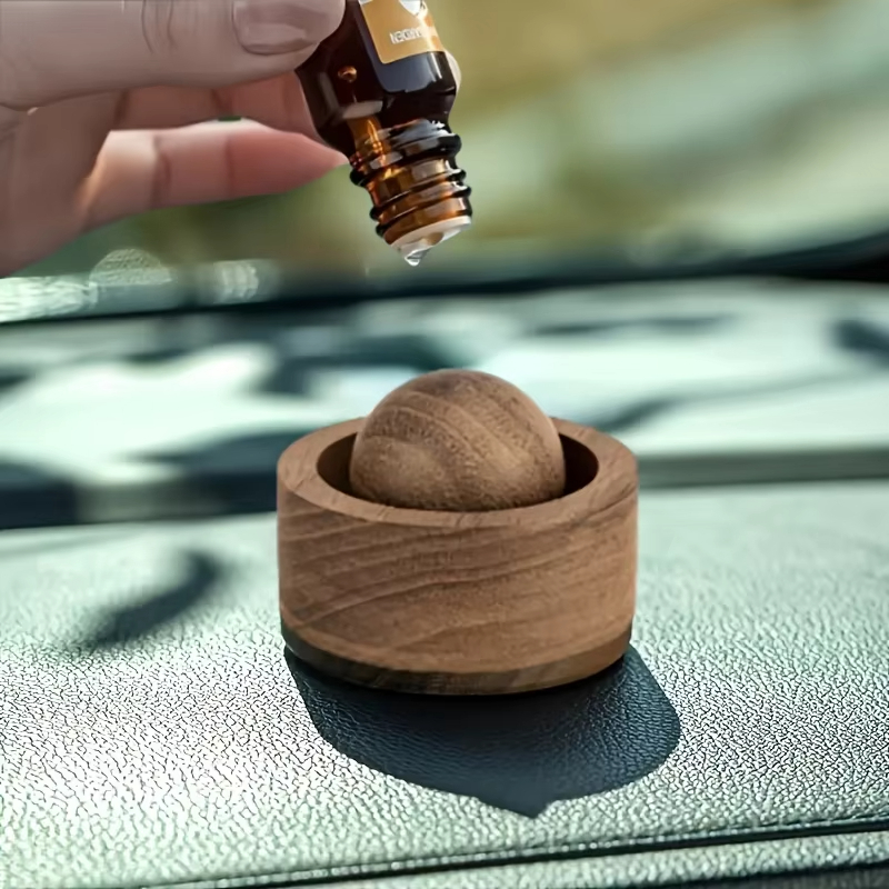 Home Fragrance Janzen - Wooden Ball Essential Oil Diffuser Dual
