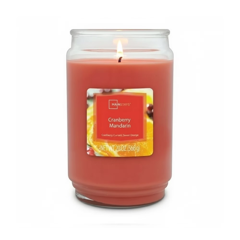 Home Fragrance Flowers - Cranberry Mandarin Scented Candle Large 20oz