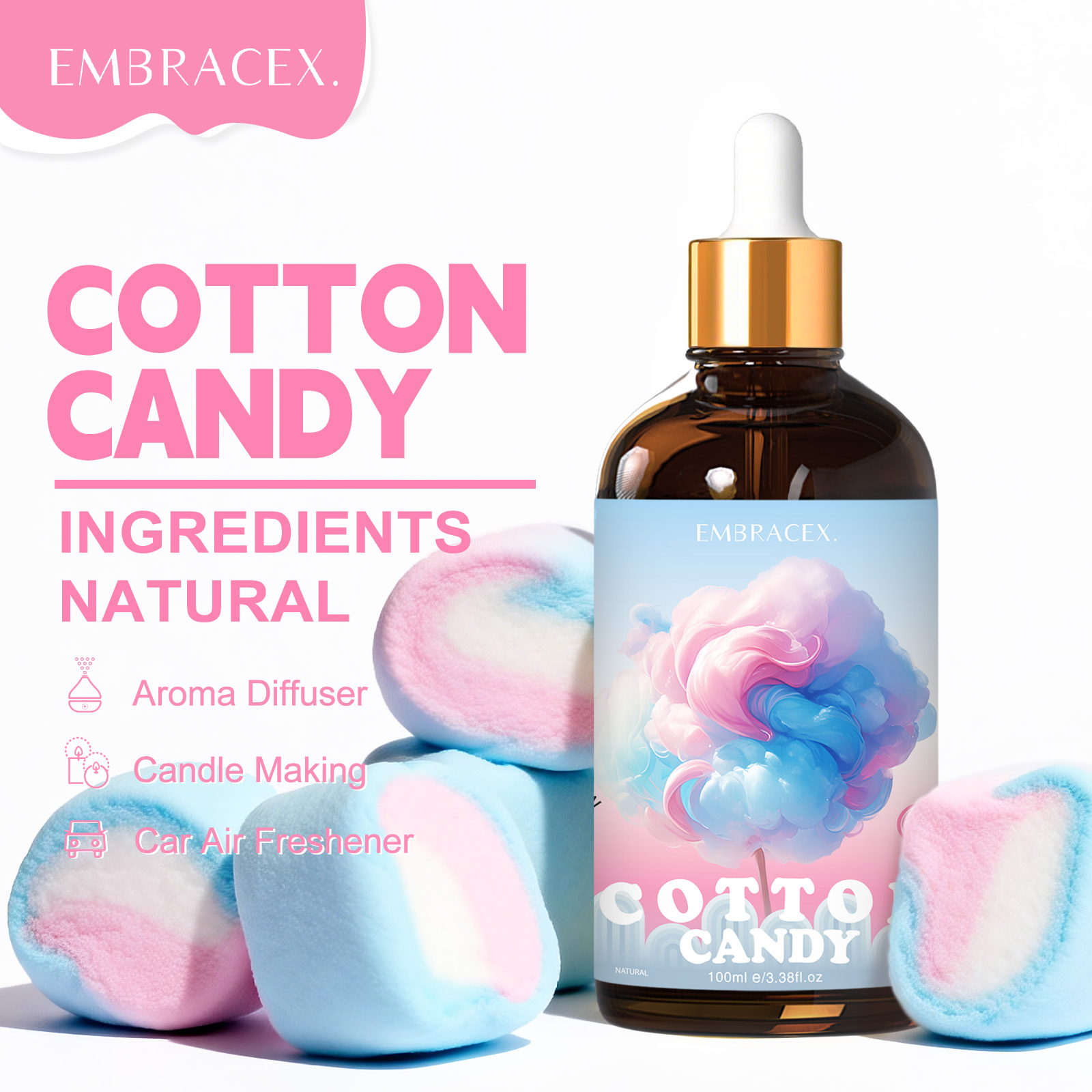 100ml Cotton Candy Essential O - огляд і ціна Home Fragrance Gift