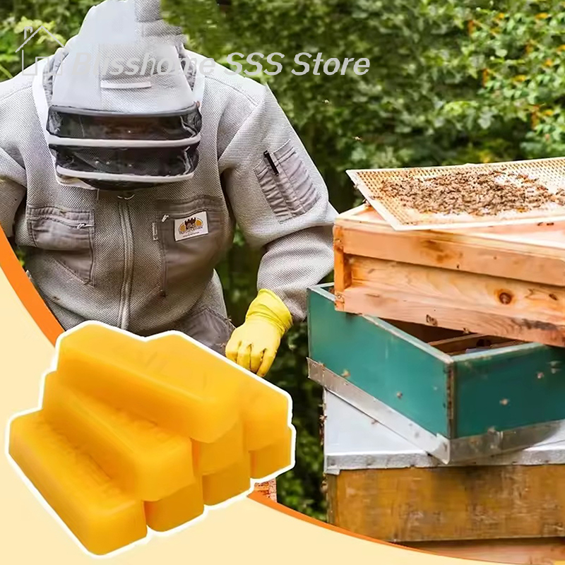 【S】4/8Pcs Pure Beeswax Blocks, - огляд і ціна Beeswax Taper Candle