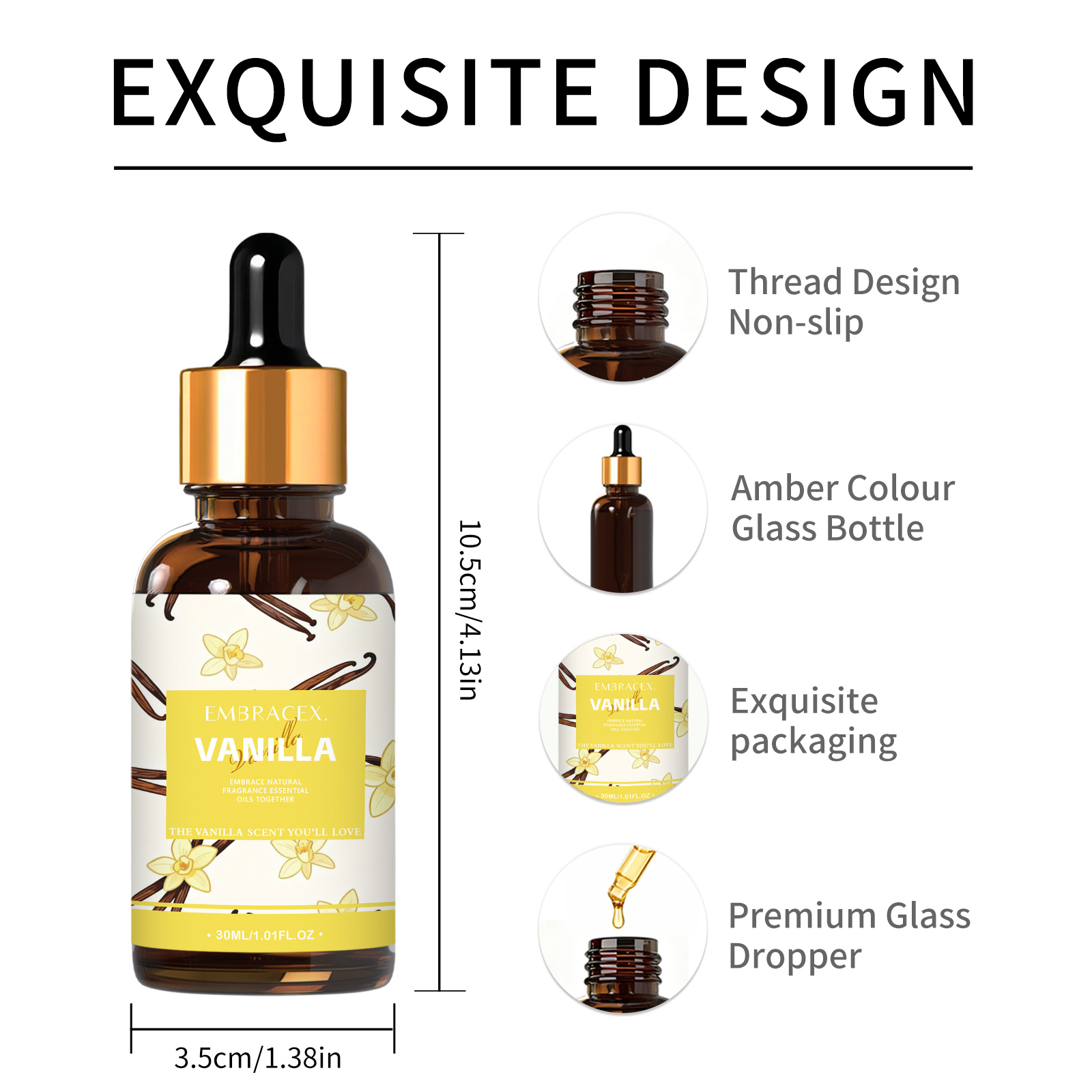 30ml Vanilla Essential Oil  Fo - огляд і ціна Home Fragrance Gift