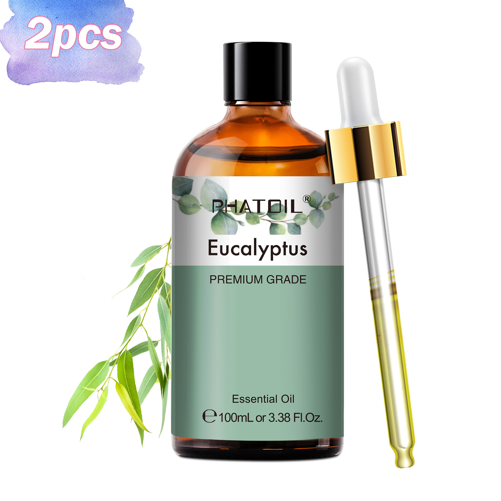 PHATOIL 2PCS 100ml Pure Essent - огляд і ціна Home Fragrance Eucalyptus
