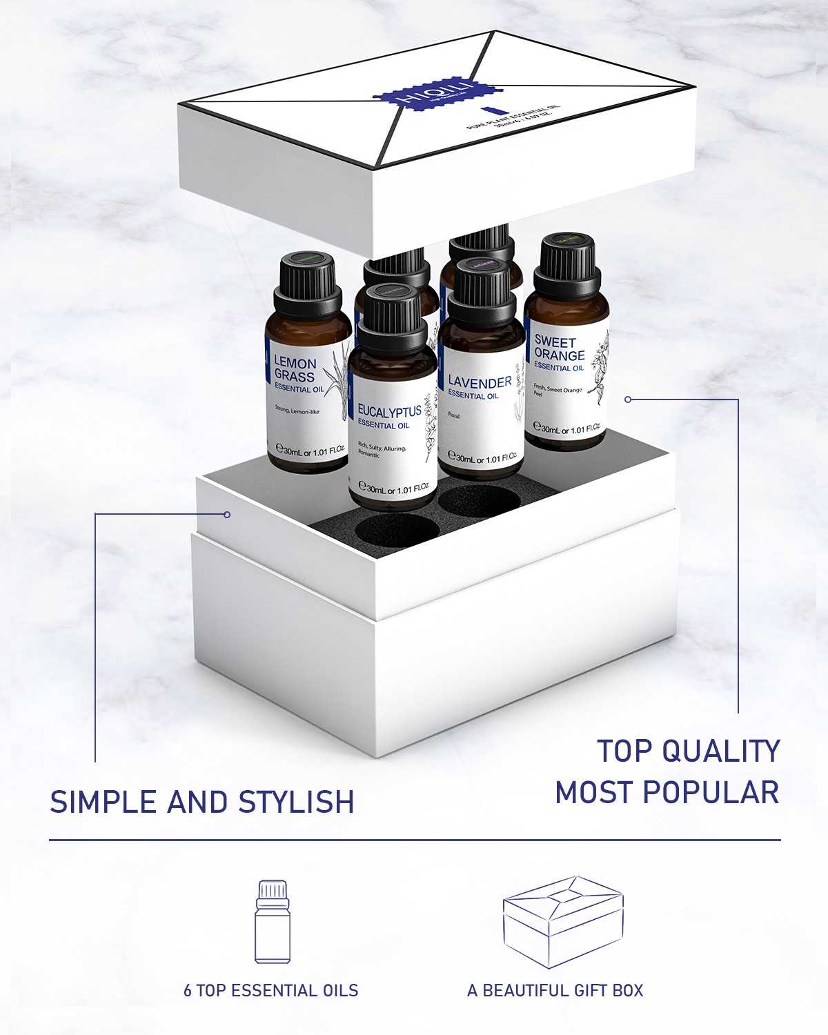 HIQILI 30ML 6-piece Set, Exqui - огляд і ціна Home Fragrance Gift