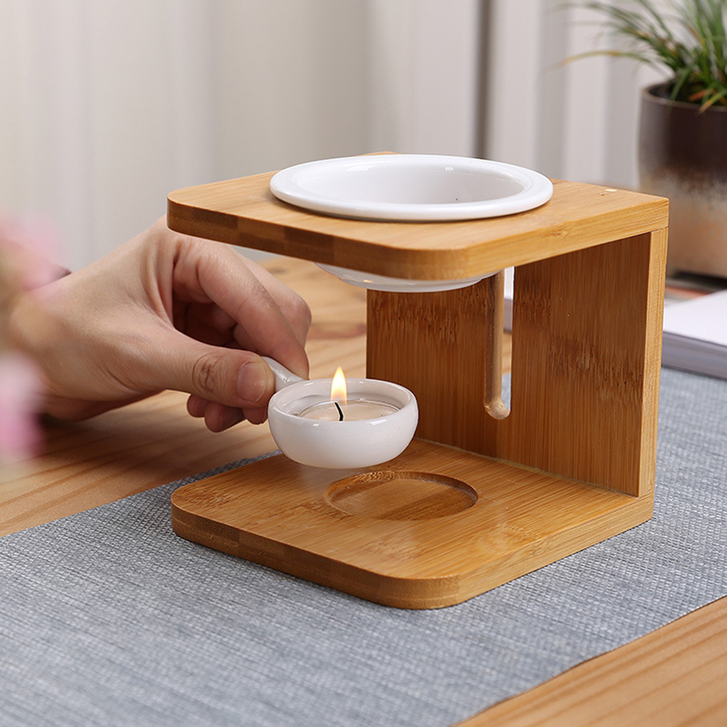 Wooden Essential Oil Burner wi - огляд і ціна Wax Melt Burner