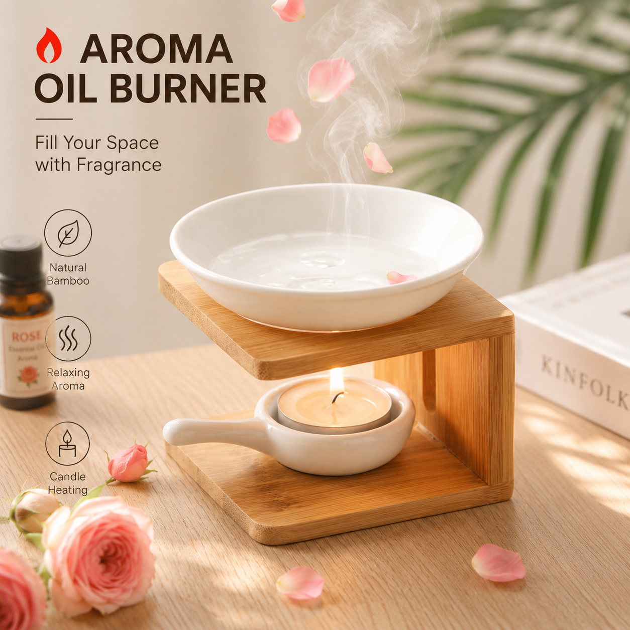 Bamboo Ceramic Essential Oil B - огляд і ціна Home Fragrance Oils For Oil Burners