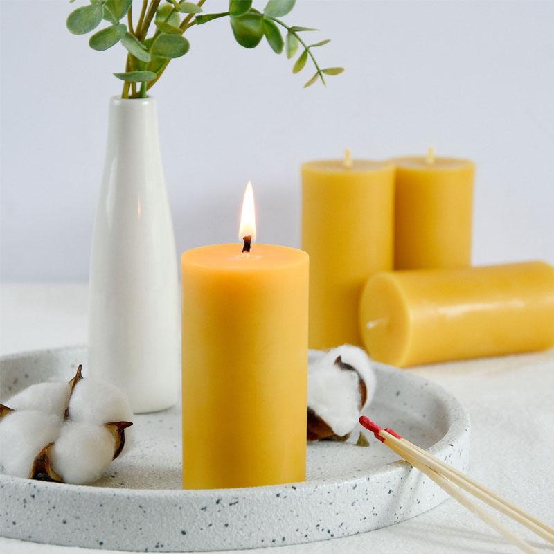 4pcs/lot Natural Beeswax Pilla - огляд і ціна Beeswax Taper Candle