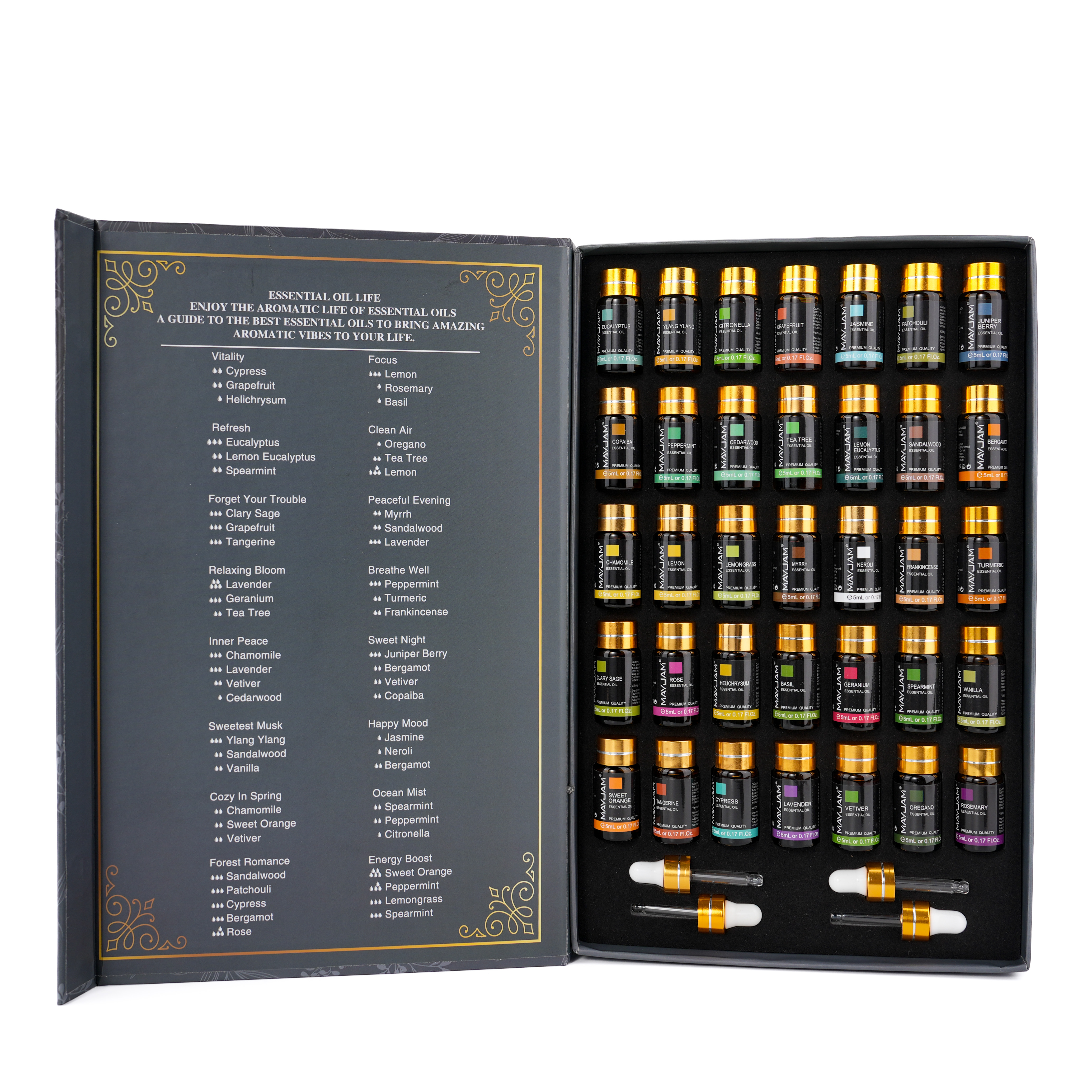 MAYJAM 35 Bottles Aromatherapy - огляд і ціна Home Fragrance Eucalyptus