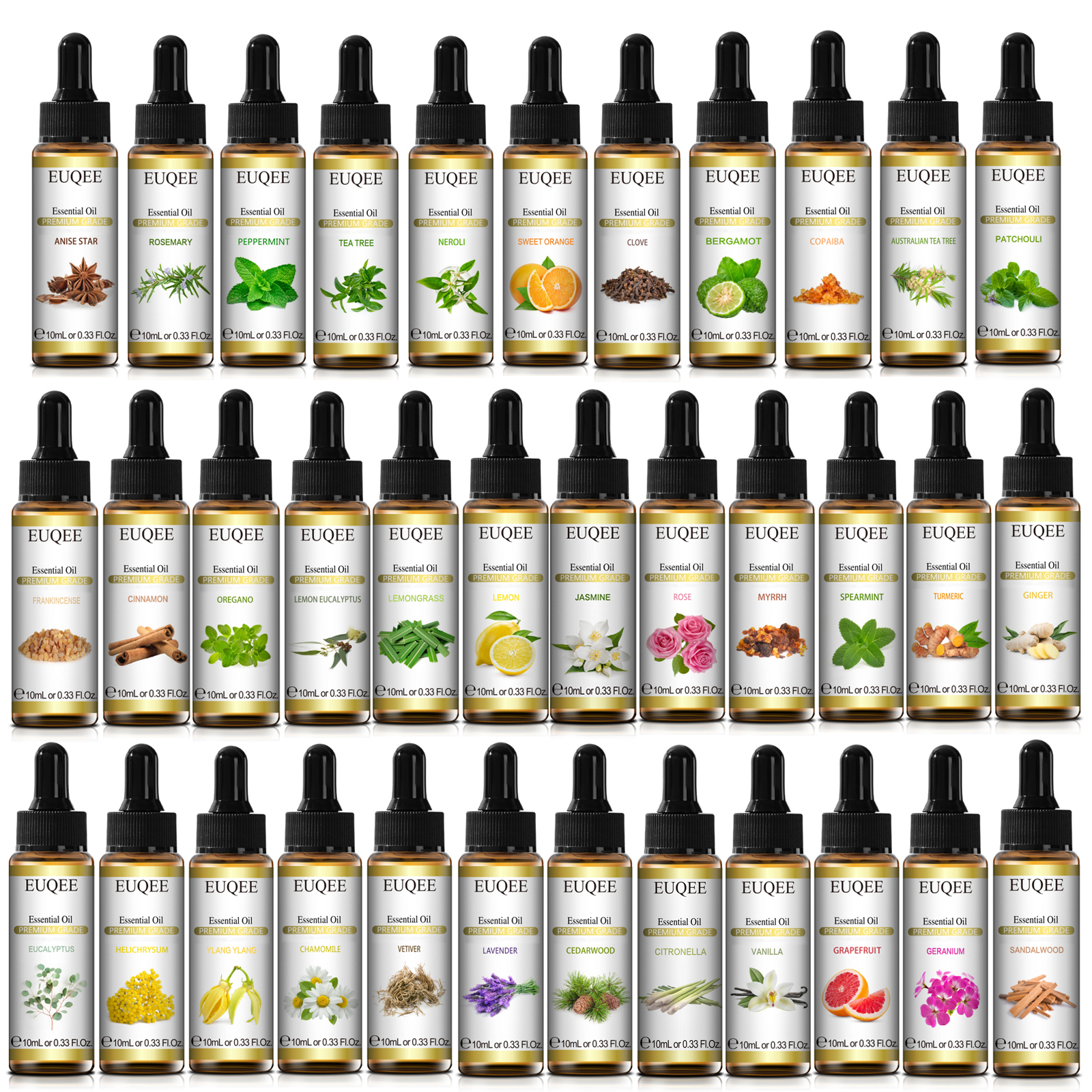 EUQEE 10ml Pure Essential Oil  - огляд і ціна Home Fragrance Eucalyptus