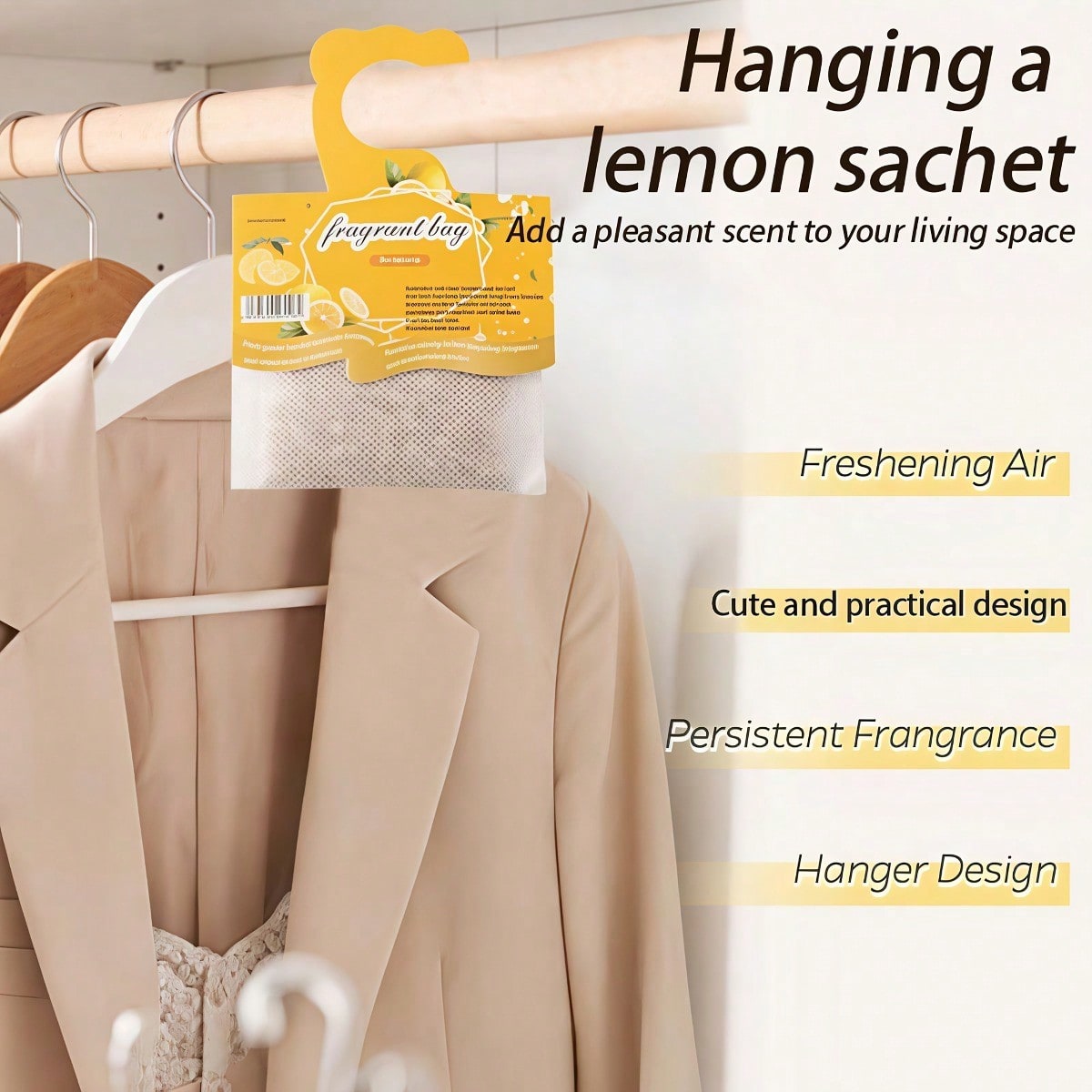 Hanging Lemon Scented Sachets, - огляд і ціна Home Fragrance Flowers