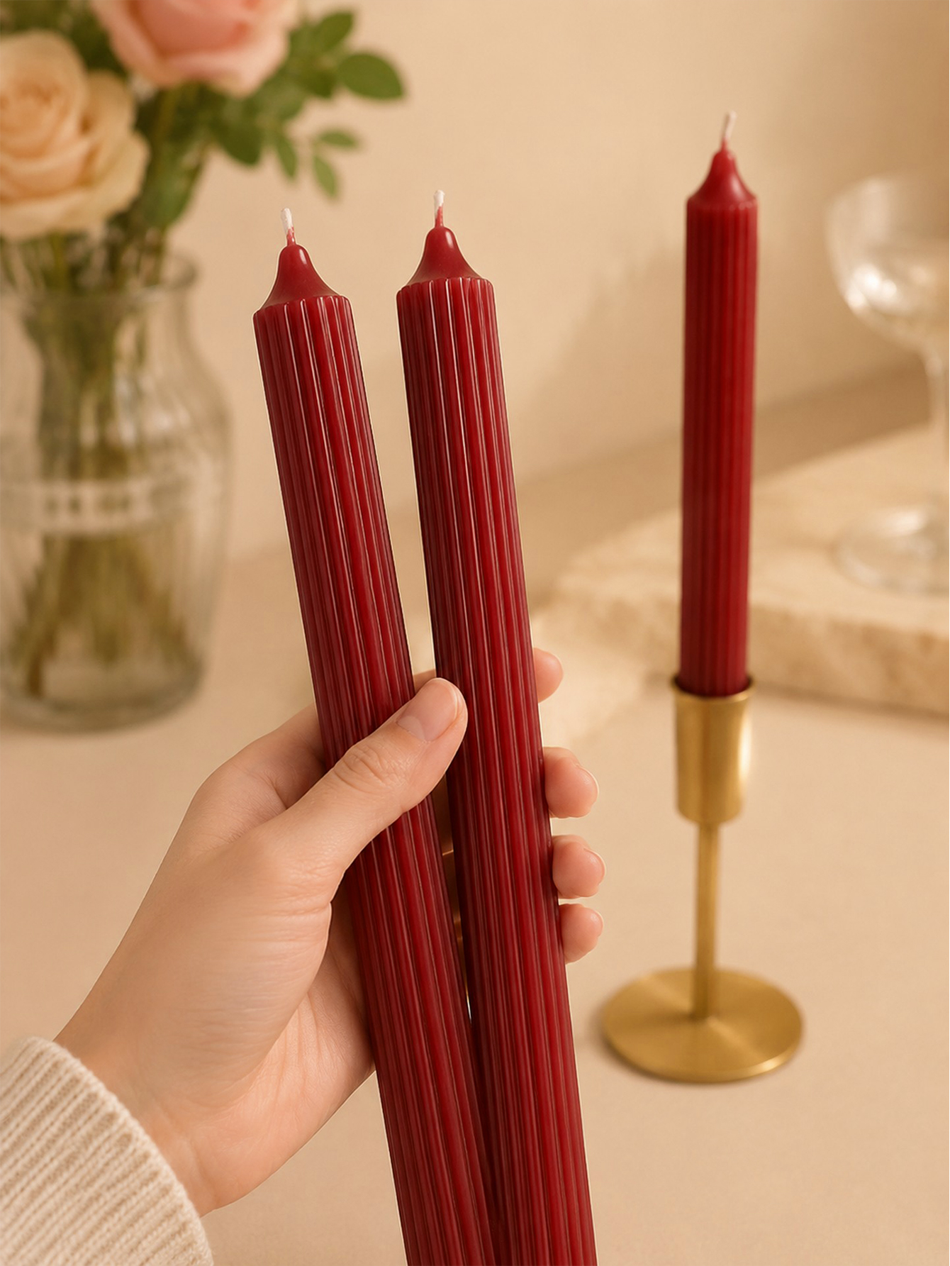 4pcs 25cm wine red aromatherap - огляд і ціна Home Fragrance No 4