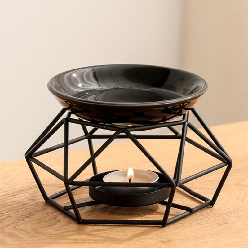 Ceramic Bowl Iron Rack Black C - огляд і ціна Home Fragrance Oils For Oil Burners
