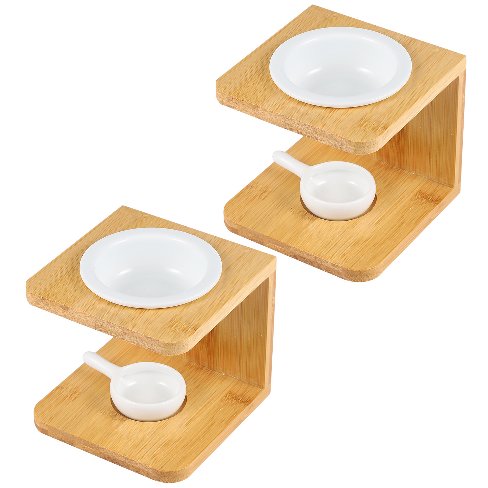 2Sets Bamboo Incense Burner Te - огляд і ціна Wax Melt Burner