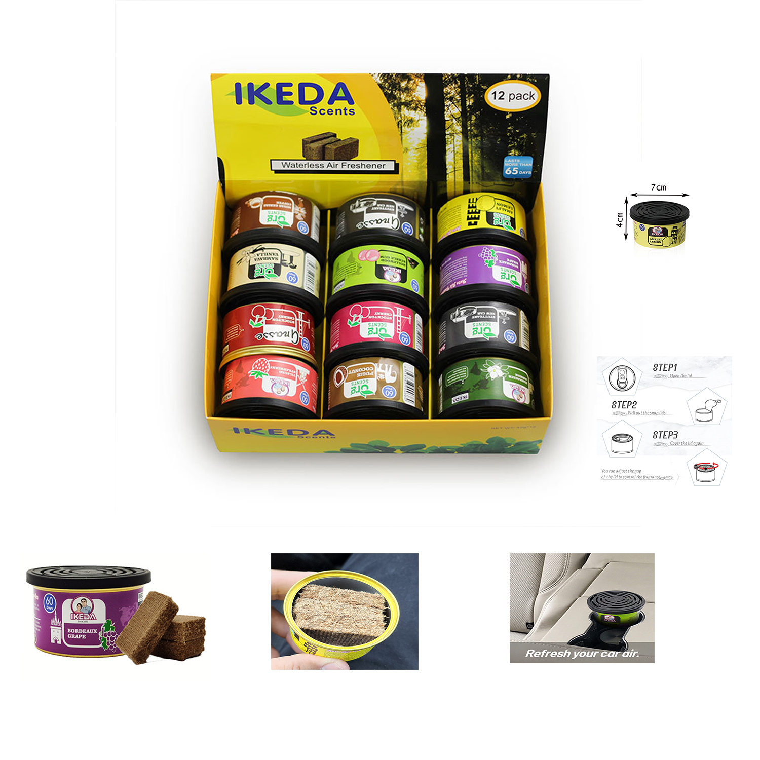 Car Air Fresheners:  Lemon Sce - огляд і ціна Home Fragrance Long Lasting