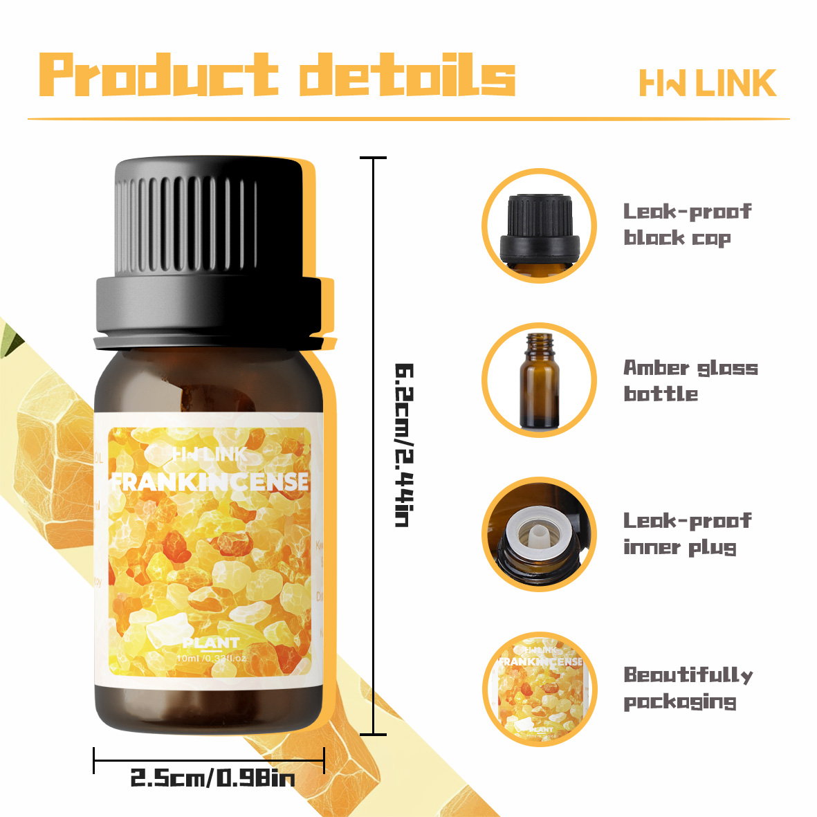 Frankincense Essential Oil 10m - огляд і ціна Home Fragrance Gift