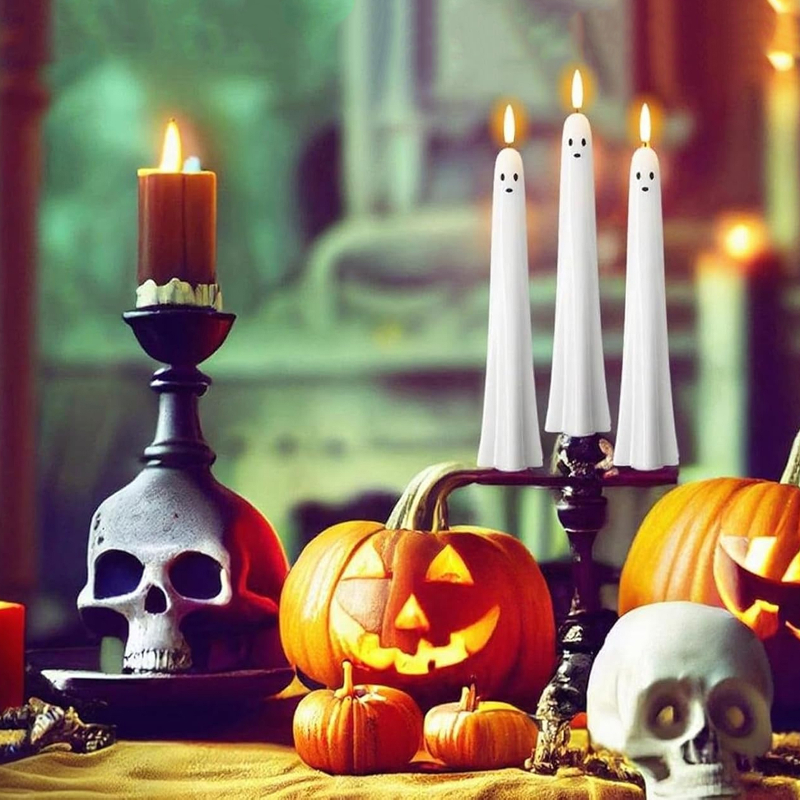 C5 Ghost Shaped Ghost Taper Ca - огляд і ціна Beeswax Taper Candle