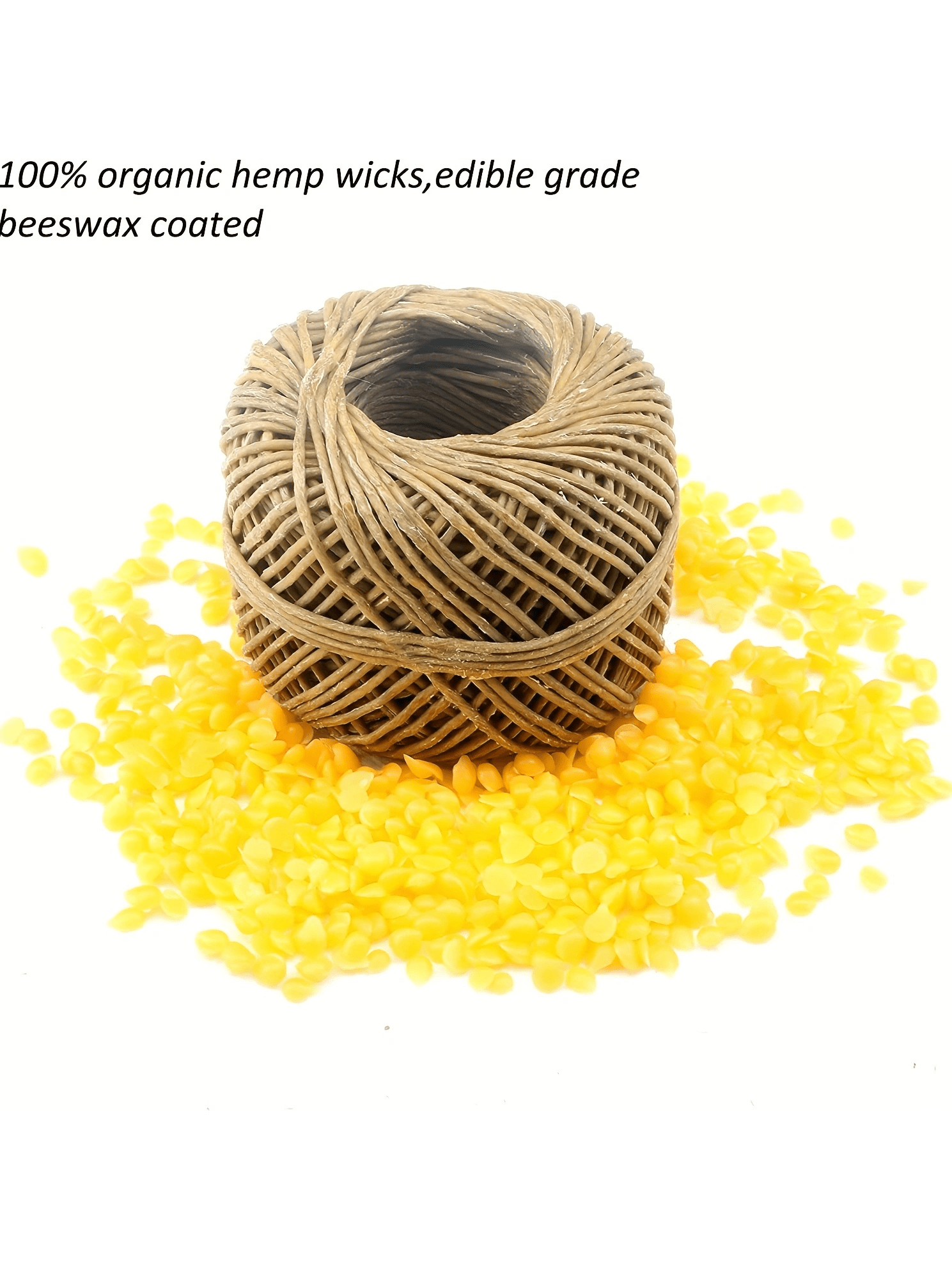 200 in Hemp Wick, Hemp Wick Co - огляд і ціна Beeswax Taper Candle